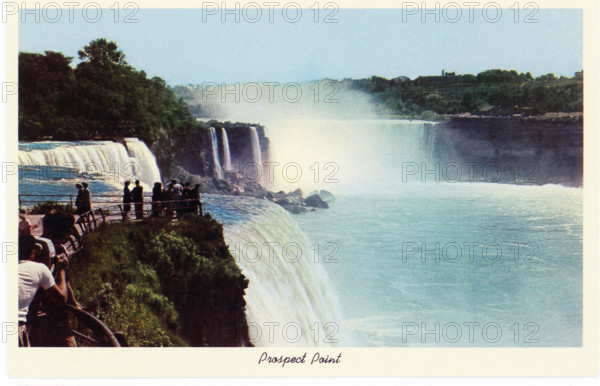 The illustration on this early 1930s postage shows Prospect Point at Niagara Falls in upstate New York.