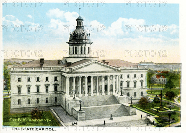 Columbia South Carolina 1918.  State Capitol.