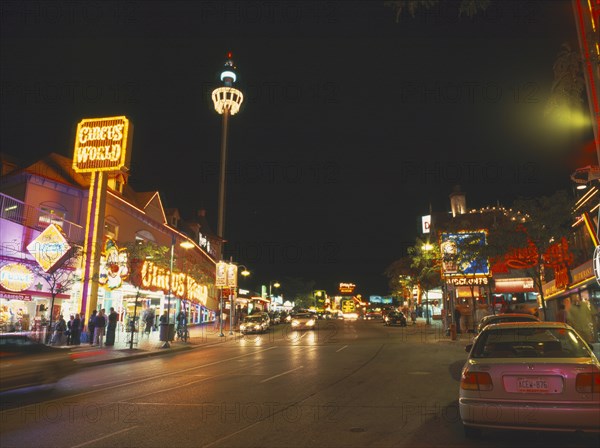 CANADA, Ontario  , Niagara Falls, Clifton Hill - at night