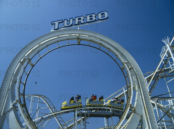 ENGLAND, East Sussex , Brighton, Brighton Pier Turbo Rollercoaster