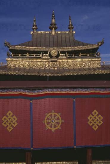 CHINA, Tibet, Lhasa , Jokhang Temple Detail