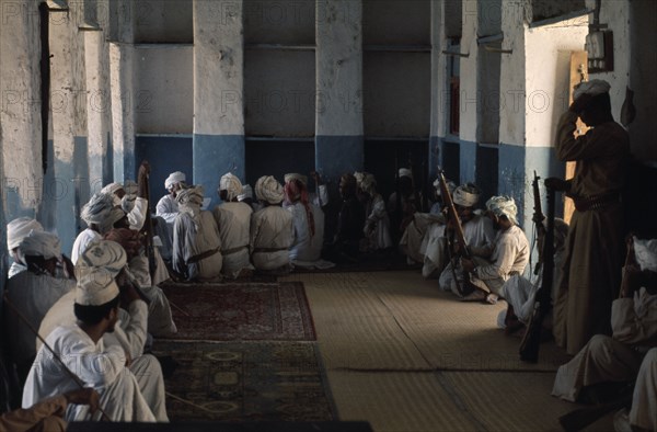 OMAN, People, Men, Gathering of tribal leaders