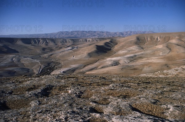 SYRIA, Anti Lebanon Mountains, Malloula, Barren landscape near Malloula.