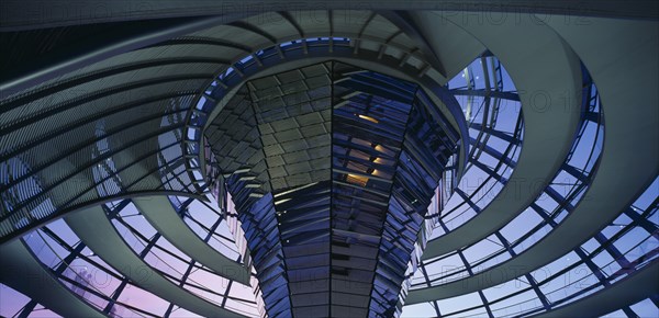 GERMANY, Berlin, Interior view of the Reichstag Dome