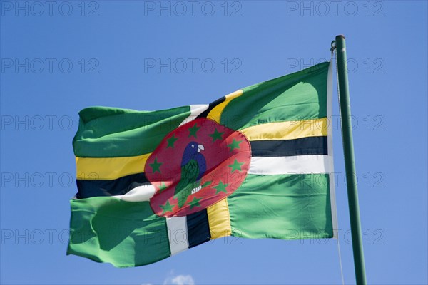 WEST INDIES, Dominica, The national flag of Dominica