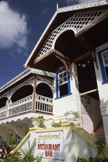 WEST INDIES, St Vincent & The Grenadines, Bequia, The Gingerbread restaurant and bar in Port Elizabeth