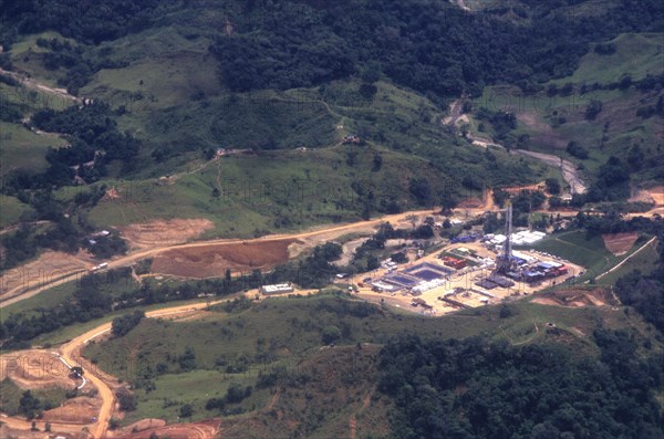 COLOMBIA, Casanare, BP exploration well site.