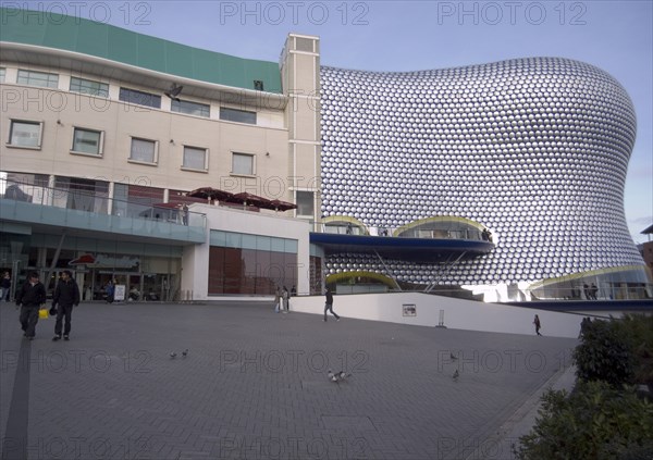 ENGLAND, West Midlands, Birmingham, Exterior detail of Selfridges department store in the Bullring shopping centre.