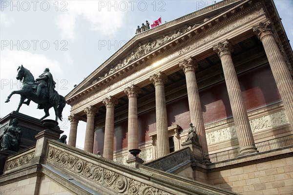 Germany, Berlin, Entrance to Neues Museum.