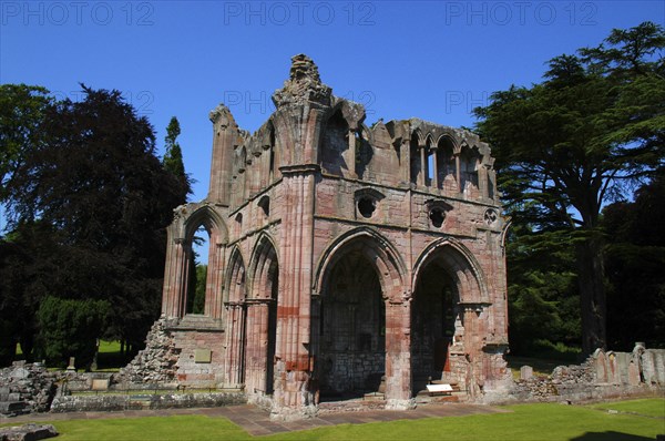 Scotland, Scottish Borders, Dryburg , Dryburg Abbey ruins dating from the 12th century