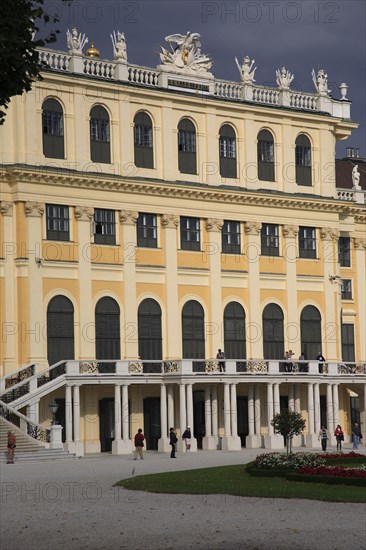 Schonnbrunn Palace part view of exterior facade. Photo: Bennett Dean