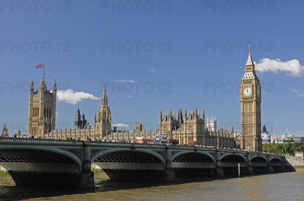 Houses of Parliament and River Thames London England