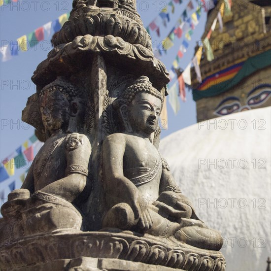 Nepal, Kathmandu, Swayambunath Monkey Temple. 
Photo Nic I Anson / Eye Ubiquitous