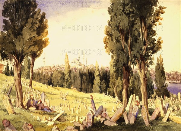 Anonyme, Cimetière à Constantinople