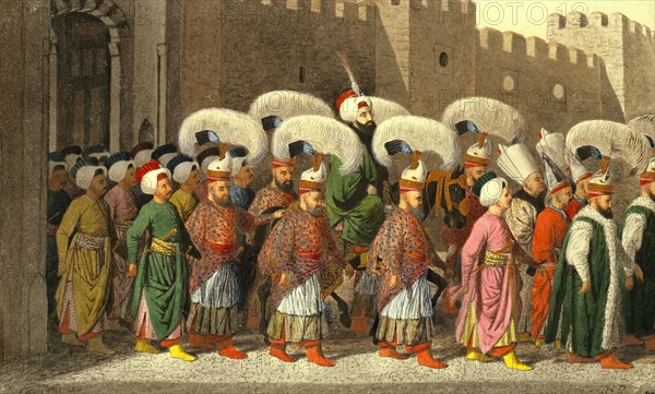 Sultan Mahmud II in Procession. Turkey, 1809