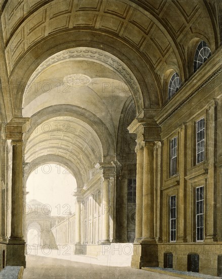 Bridge at Somerset House, by Thomas Sandby. England, 18th century