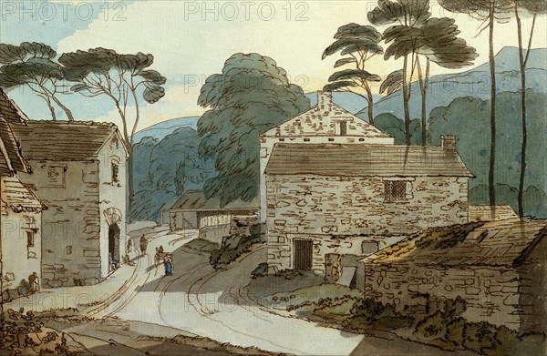 Part of Ambleside, by Francis Towne. England, 18th century