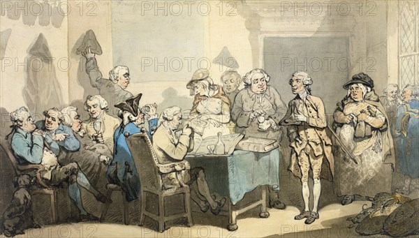 The Parish Vestry, by Thomas Rowlandson. England, late 18th century