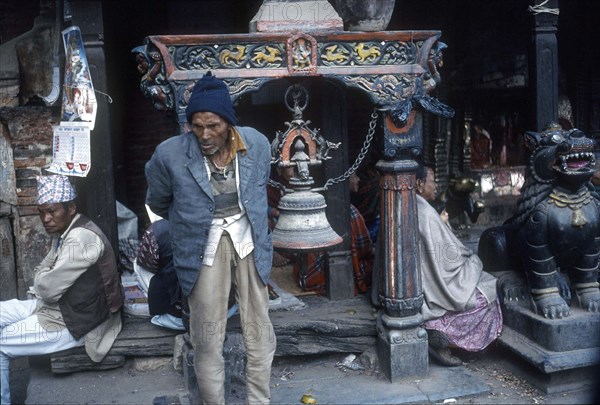 Local people, Durbar Square, Patan, Nepal, India.