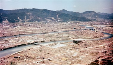 Hiroshima after the dropping of the atom bomb in August 1945